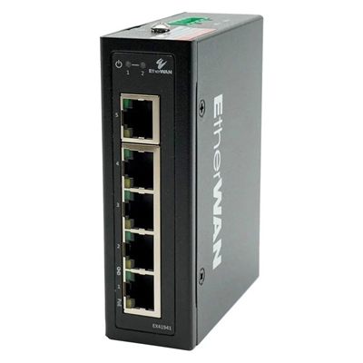 EtherWAN EX41941 Hardened Unmanaged 4-Port Gigabit PoE & 1-Port Gigabit RJ45 Ethernet Switch