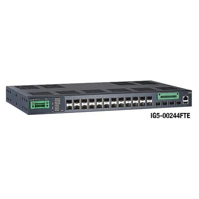 EtherWAN IG5 SV Series IEC 61850-3/IEEE 1613 Hardened Managed 24-port Gigabit (Optional 8 x PoE)