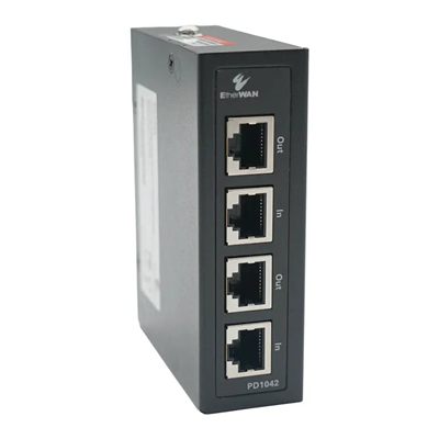 EtherWAN PD1042 2-Port Hardened RJ45 Surge Protector