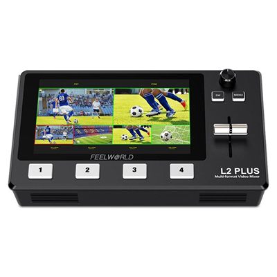 Feelworld L2 PLUS Four-Input Video Switcher with 5.5-Inch Touchscreen