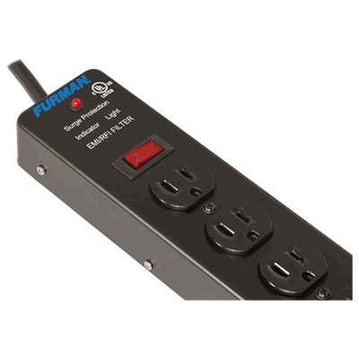 Furman SS-6 Pro Plugs 6-Outlet Power Conditioner Strip with Surge Protection