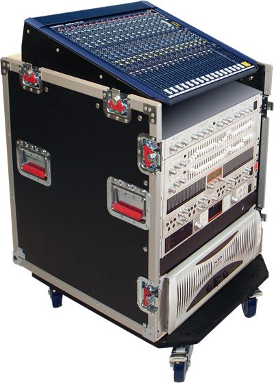 Gator 12U Top, 12U Side Audio Road Console Rack