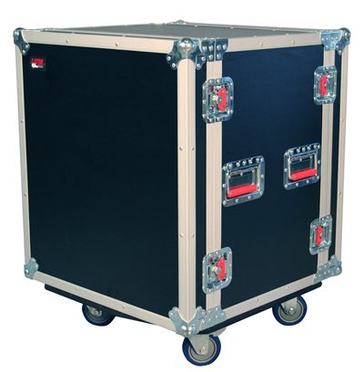 Gator 12U Shock Audio Road Rack Case with Casters