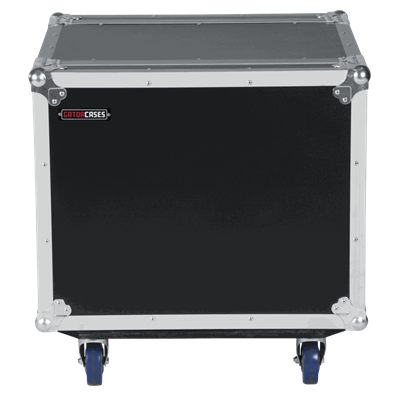 Gator 8U Shock Audio Road Rack Case with Casters