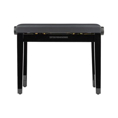 Gator Frameworks Deluxe Height Adjustable Piano Bench Black
