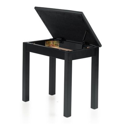 Gator Deluxe Wooden Piano Bench In Black