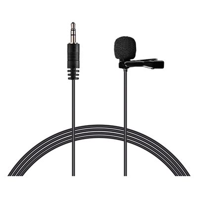 Ikan CVM-V01CP(2.5m) Omni-Directional TRS Lavalier Mic for Cameras 8.2ft. (CoMica)