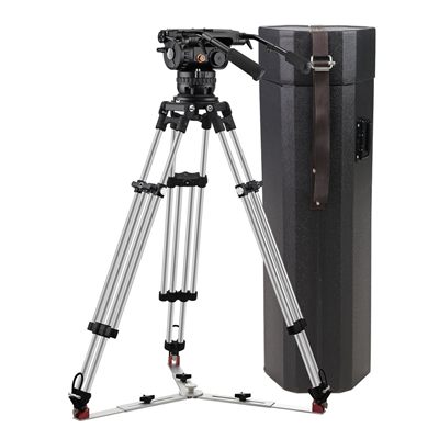 Ikan EG65PRO Mitchell Fluid Head and Heavy-Duty Tripod Kit 143lb Payload Capacity (E-Image)