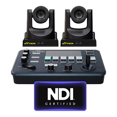 Ikan OTTICA Bundle, 2 FHD PTZ Cameras, 1 PTZ Controller