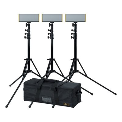 Ikan Onyx 30W Bi-Color 3-Point LED Light Kit with x 3 OYB240