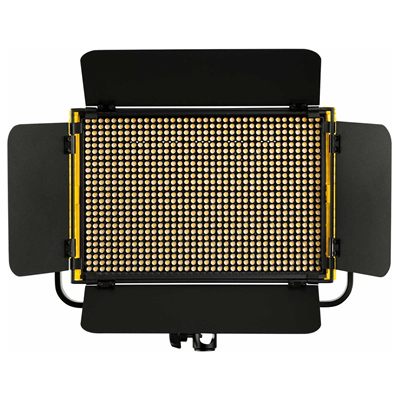 Ikan OYB5 Onyx Half x 1 Bi-Color 3200K-5600K Aluminum LED Light with Dual DV Batteries