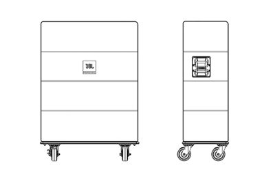 JBL VTX V20 VT CVR Vertical Transporter Cover