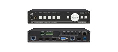 Kramer VP-440H2 Compact 5-Input 4K60 4:4:4 Presentation Switcher/Scaler with HDBaseT & HDMI Simultaneous Outputs