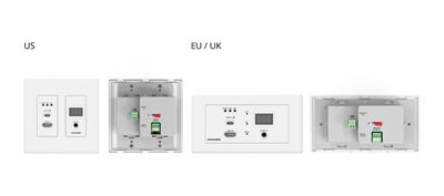 Kramer WP-SW2-EN7 4K AVoIP Encoder Switcher Wall Plate over 1GbE