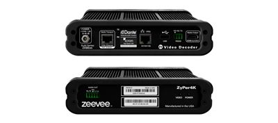 Kramer Z4KCXS-DAU ZyPer4K-XSE Decoder with Dante and Icron USB