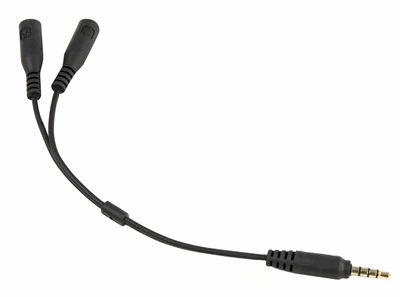 Listen Technologies LA-436 Microphone Input and Headphone Output Cable