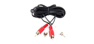 Listen Technologies LPT-A107-B Dual RCA to Dual RCA Cable 6.6 ft