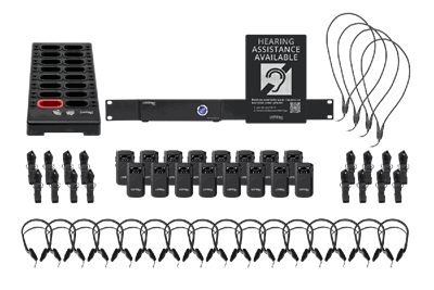Listen Technologies LWS-16B 2 Channel Wi-Fi System with 16 Receivers