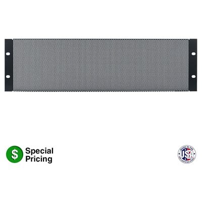 Lowell SVP-3 Steel Vent Panel, 3U, 35% Open Area