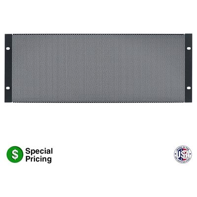 Lowell SVP-4 Steel Vent Panel, 4U, 35% Open Area
