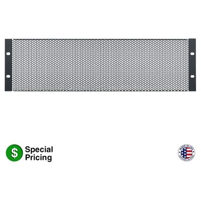 Lowell SVPL-3 Steel Vent Panel, 3U, 63% Open Area