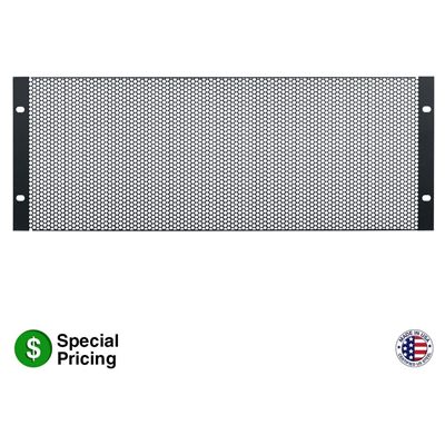 Lowell SVPL-4 Steel Vent Panel, 4U, 63% Open Area