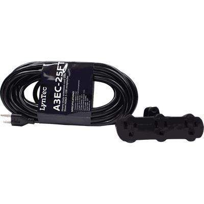 LynTec A3EC25FT 25' Heavy Duty 3-Outlet Extension Cord