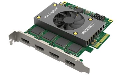 Magewell Pro Capture Quad HDMI Four-Channel PCIe Capture Card (11100)