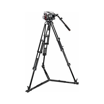 Manfrotto 509HD Fluid Head with 545GB Aluminum Twin Leg Tripod System