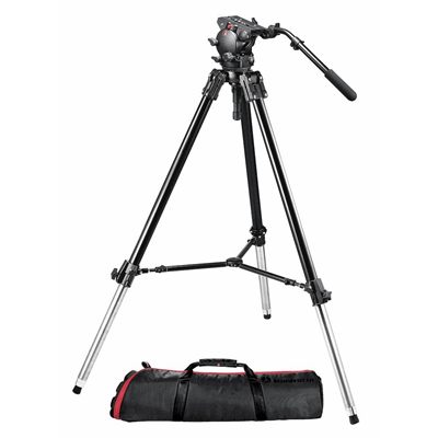 Manfrotto 526-1 Fluid Head with 528XB Single Stage Tripod System