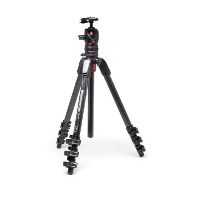 Manfrotto 055 Carbon Fiber 4-Section Tripod Kit