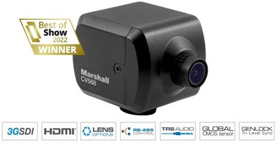 Marshall Electronics CV568 Miniature Global Shutter Camera with Genlock