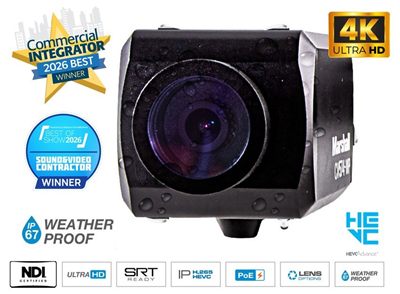 Marshall Electronics CV574-WP All-Weather UHD Camera, NDI HX3