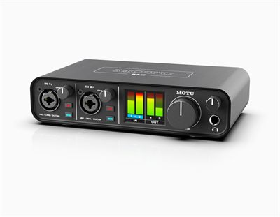 MOTU M2 2x2 USB-C Audio Interface with Full-Color Metering