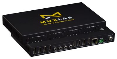 MuxLab 100508 4x4 HDMI Matrix Switch, 4K/60