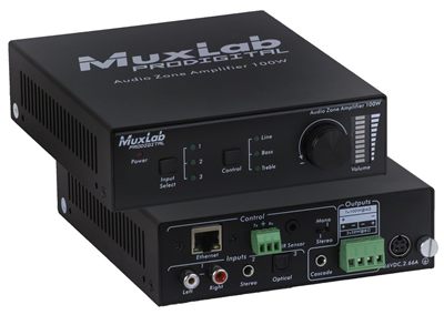 MuxLab 500217 Audio Zone Amplifier 100W
