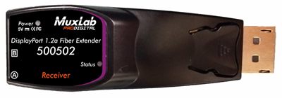 MuxLab 500502 DisplayPort 1.2a Fiber Extender Kit