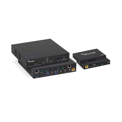 MuxLab 500532 USB-C/HDMI 4x2 Presentation Switcher with Dante
