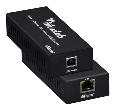 MuxLab 500550 Dante 2-Channel USB Audio Encoder/Decoder