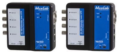 MuxLab 500733 6G-SDI Extender Over UTP with Ethernet