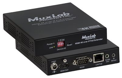 MuxLab 500759 HDMI 4K over IP PoE Receiver
