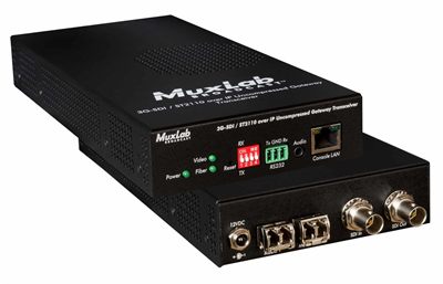 MuxLab 500767 3G-SDI/ST2110 over IP Gateway Tranceiver, MM