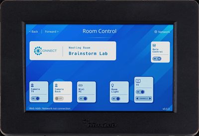 MuxLab 500817 Touch Control Panel 5 inch, PoE