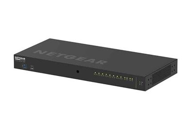 MuxLab 500995-NGS Netgear GSM4212P 10-Port Gigabit PoE Managed Switch, Pre-Configured