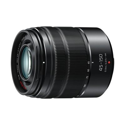 Panasonic Lumix G Vario 45-150mm F4.0-5.6 ASPH. Mega O.I.S. Lens, Black