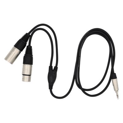 Pliant Dual XLR to 3.5 mm Cable, 4 ft