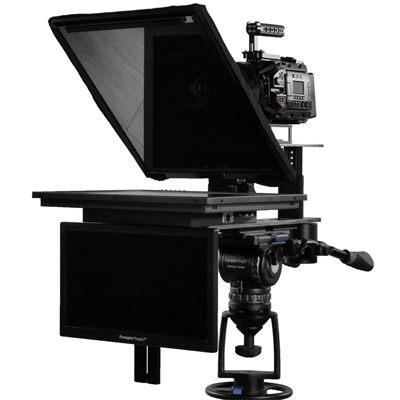 Prompter People Q-Gear QPro 19" 1000 NIT HighBright Teleprompter with Talent Monitor