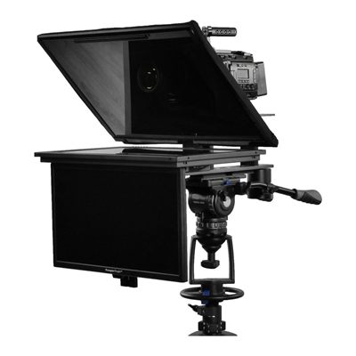Prompter People Q-Gear QPro 24" 16:9 1000 NIT HighBright Teleprompter with Talent Monitor