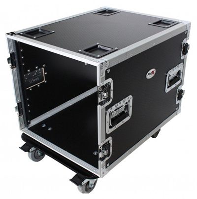PRO X T-10RSS24 10U Space Rack Mount Flight Case 24 Inch Depth W-Casters