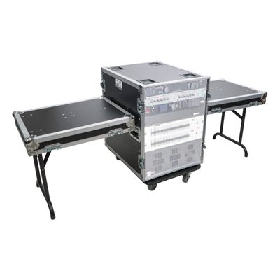 PRO X T-14RSS24 14U Space Amp Rack Mount ATA Flight Case, 24 Inch Depth W-Casters